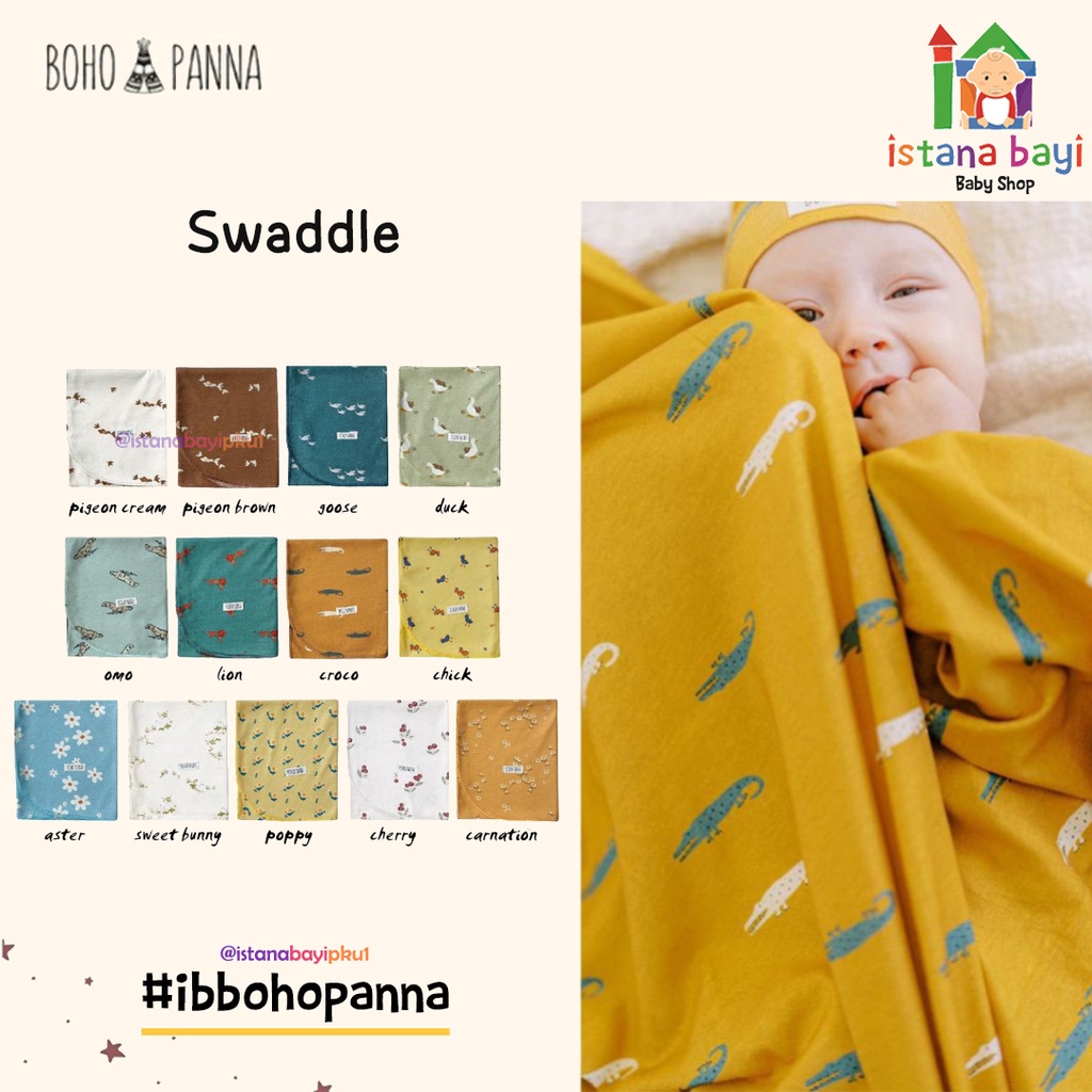 BOHOPANNA - SWADDLE - Bedong Bayi motif