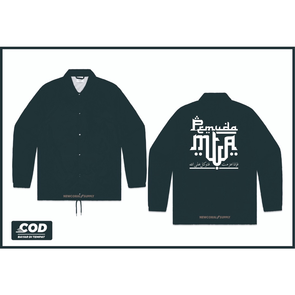 jaket ouiwear coach Jacket Islami Jaket Islami bahan waterproof kualitas distro termurah