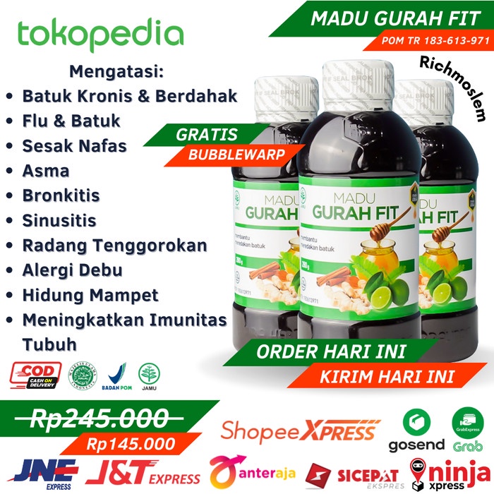 Madu Gurah Fit Untuk Hidung Tenggorokan dan Gangguan Pernapasan