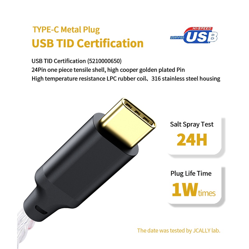 JCALLY JM50 ES9280AC Pro MQA Audio Dongle 32 bit 768Khz DSD512