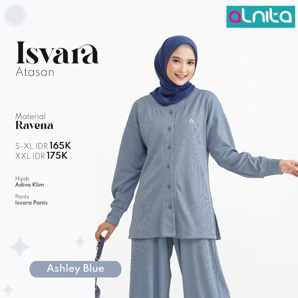 [BISA COD] Alnita Atasan Isvara Bahan Ravena Atasan Simpel Polos Modern by Alnita