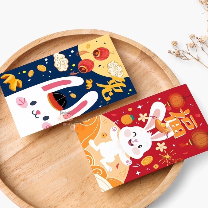 

Angpao 2023 Rabbit Kelinci Hongbao Amplop Angpau Shio Kelinci Imlek CNY Chinese New Year