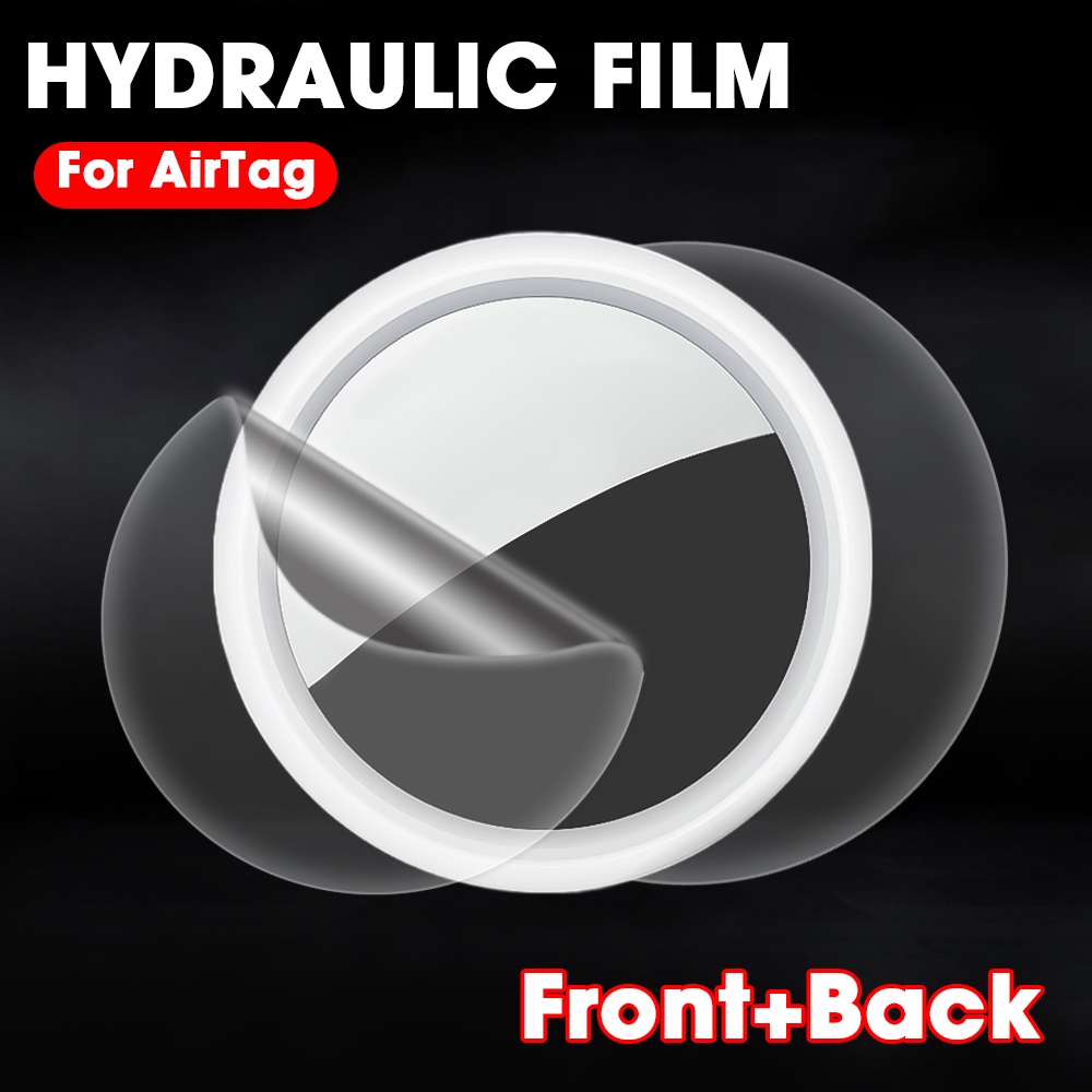 Stiker Film Pelindung Layar Depan Dan Belakang Bahan Metal Carbon Fiber Untuk AirTag Back