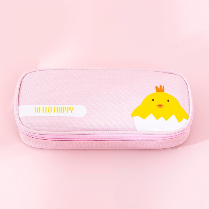 

TOKKADO Purru Pencil Case Kotak Tempat Pensil Anak Sekolah Pouch Lucu - Pink Chick RATU.SHOP25