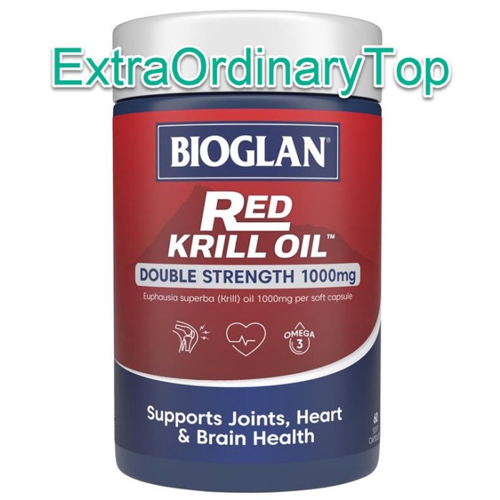 JUAL Bioglan Red Krill Oil 1000mg 60 kapsul