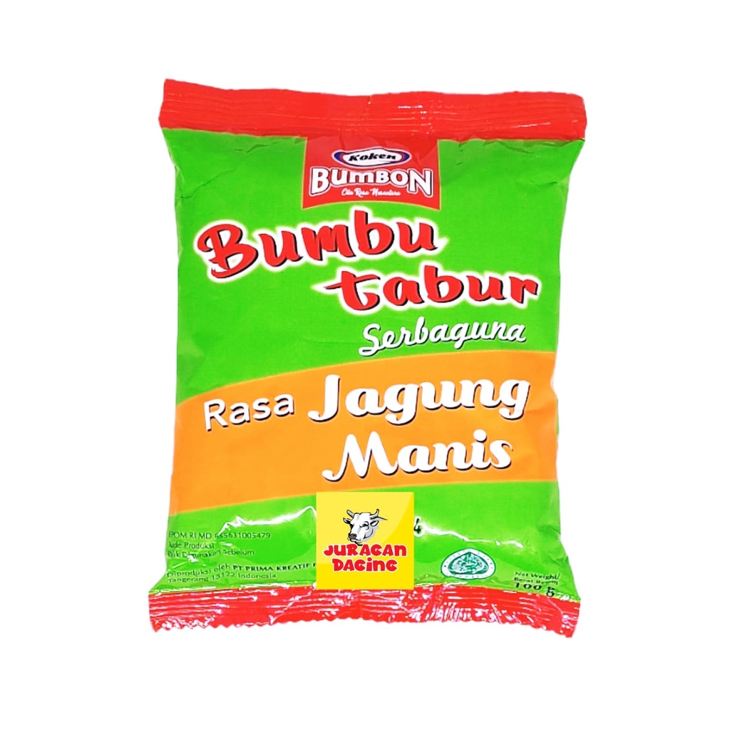 

Koken Bumbon Bumbu Tabur Serbaguna Rasa Jagung Manis 100gr