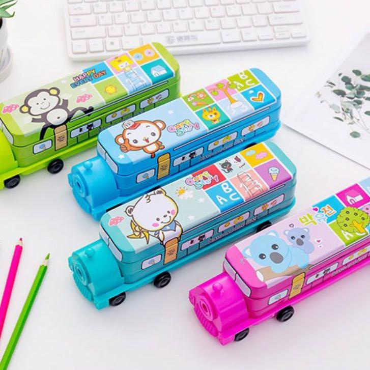 

Get It Kotak Pensil Kaleng Susun 2 Kereta / Truk / Bus Set Rautan Karakter