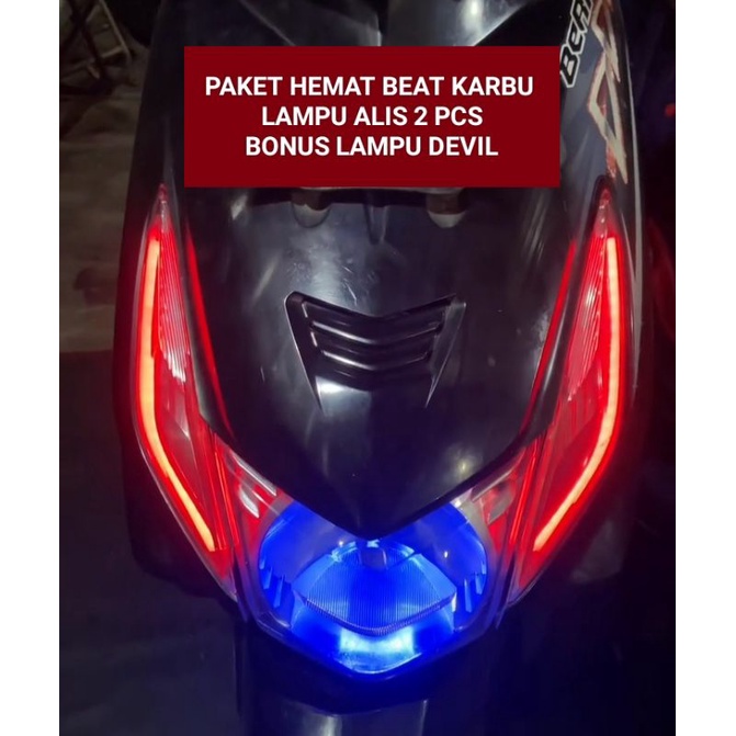 PAKET HEMAT LAMPU ALIS BEAT 30 CM BONUS DEVIL
