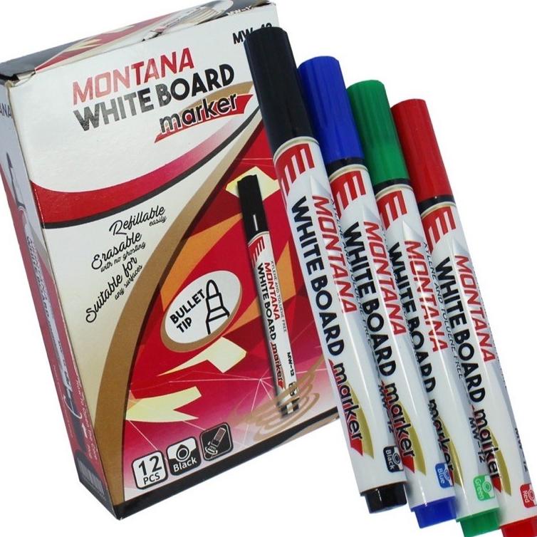 

ㄸ (1 lusin) MONTANA Spidol Whiteboard (MW-12) ㊟