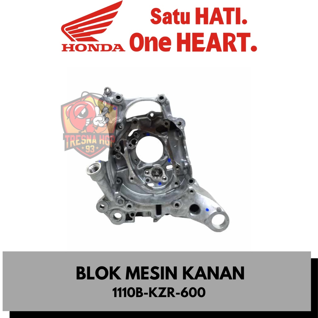 1110B-KZR-600 BLOK MESIN KANAN VARIO 125 FI ORIGINAL | CRANK CASE COMP R 1110BKZR600