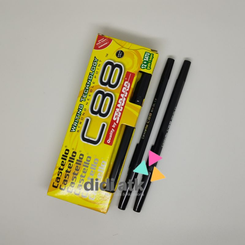 

Pulpen Standard C88 Castello 0.5mm 1 Pak (12+1 Pcs)