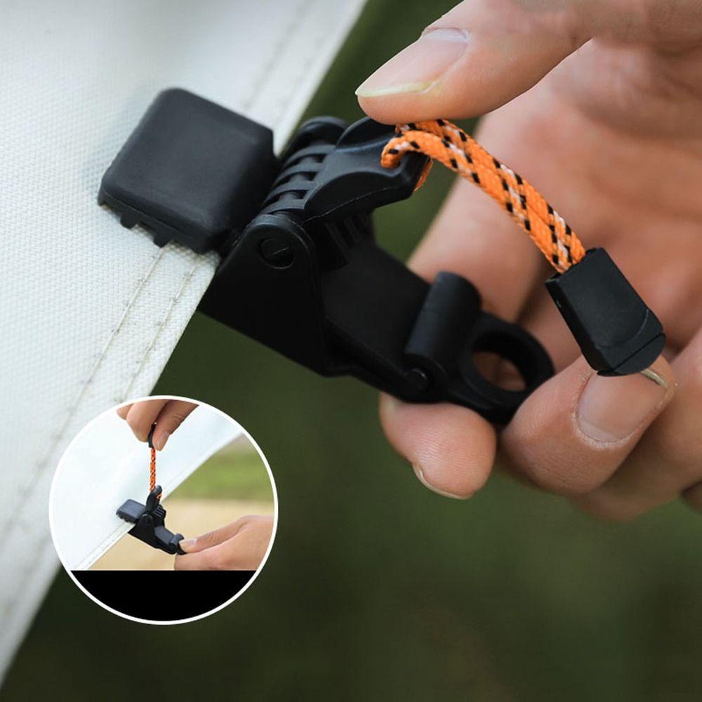 Lanfy Tenda Klip Buaya Aksesoris Luar Ruangan Camping Windproof Awning Clamp Outdoor Alat Crocodilian Tabernacle Clamp