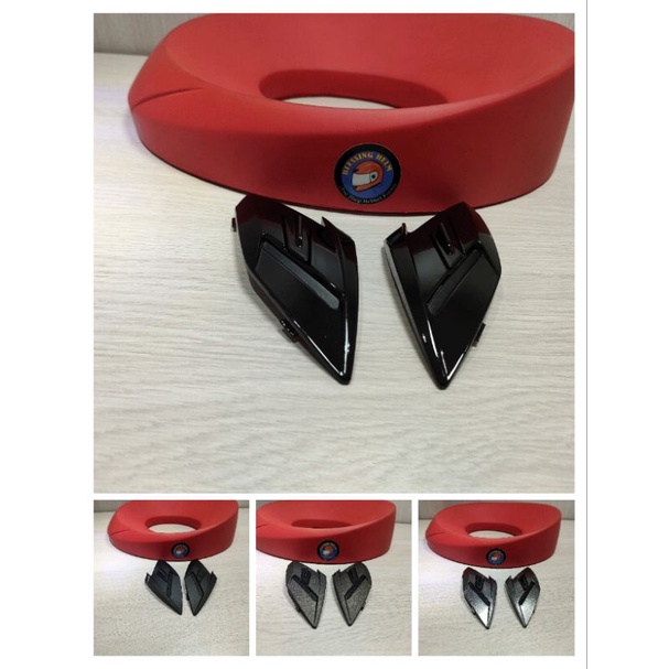 TOP SIDEVENT DAN TOP VENT NHK RX9 VENTILASI  HELM FULL FACE  FARIASI WARNA
