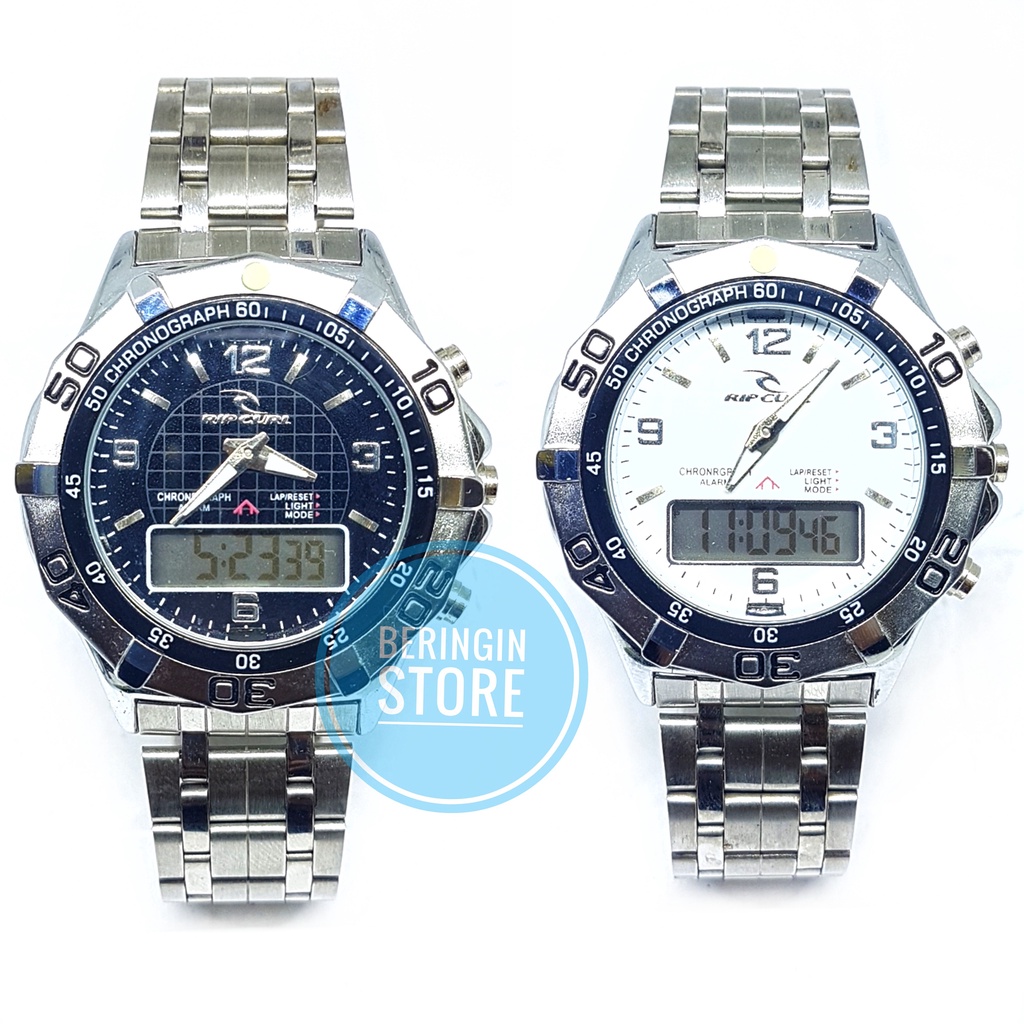 JAM TANGAN FASHION PRIA WANITA RIPCURL 3002 CRONOGRAPH - PREMIUM WATERRESIST