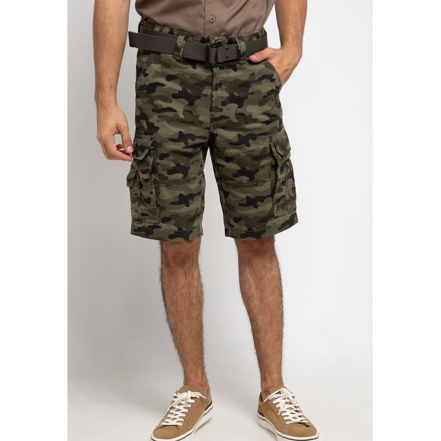 CELANA PENDEK BERMUDA MGEE ZETTA C007 - OLIVE - CELANA ARMY