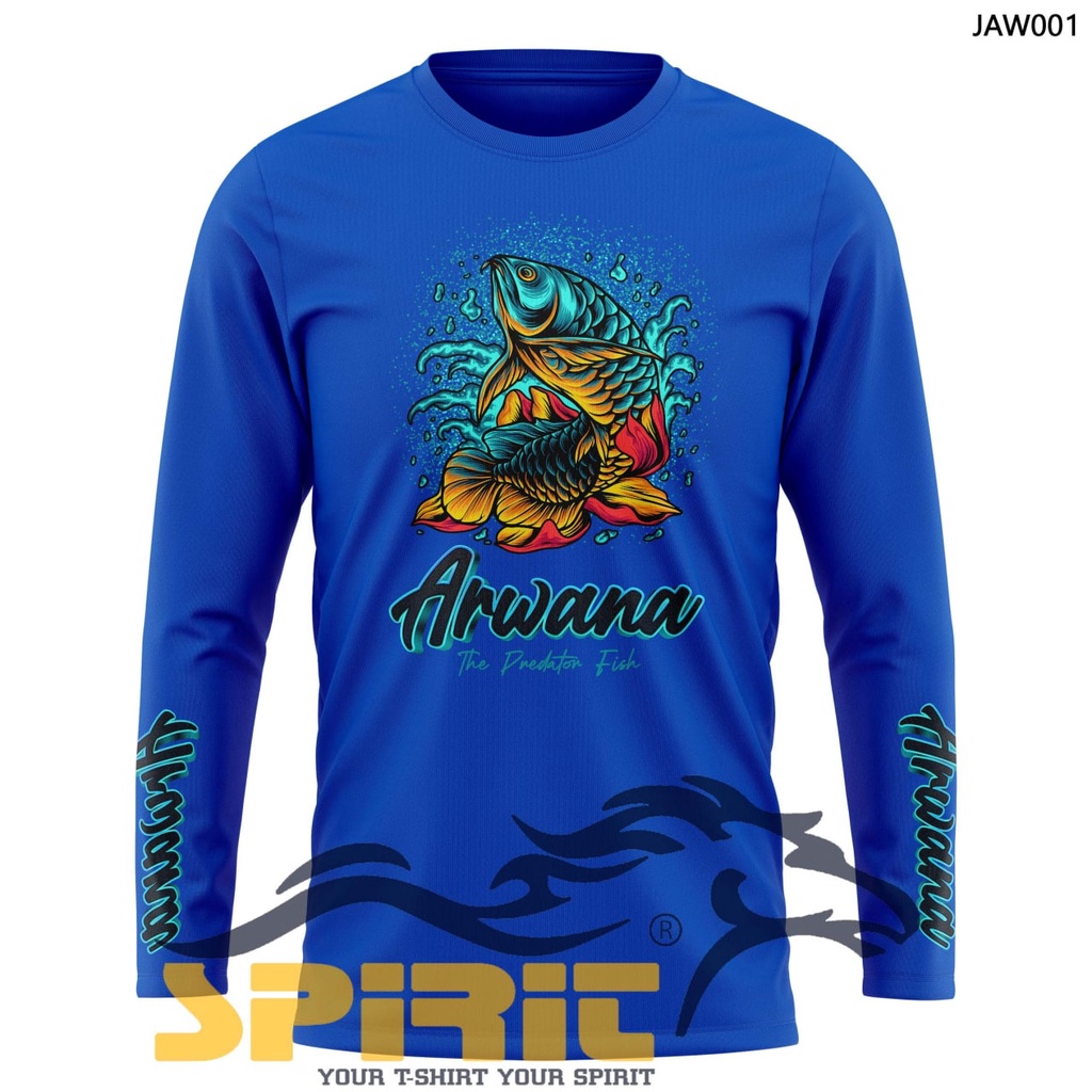 Baju ikan arwana distro premium distro lengan panjang all color katun 100%