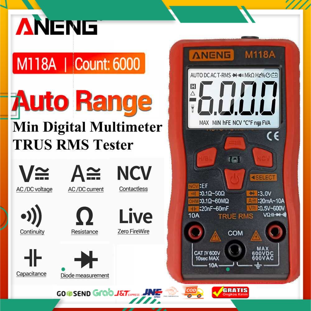 ANENG Digital Multimeter Voltage Tester - M118A