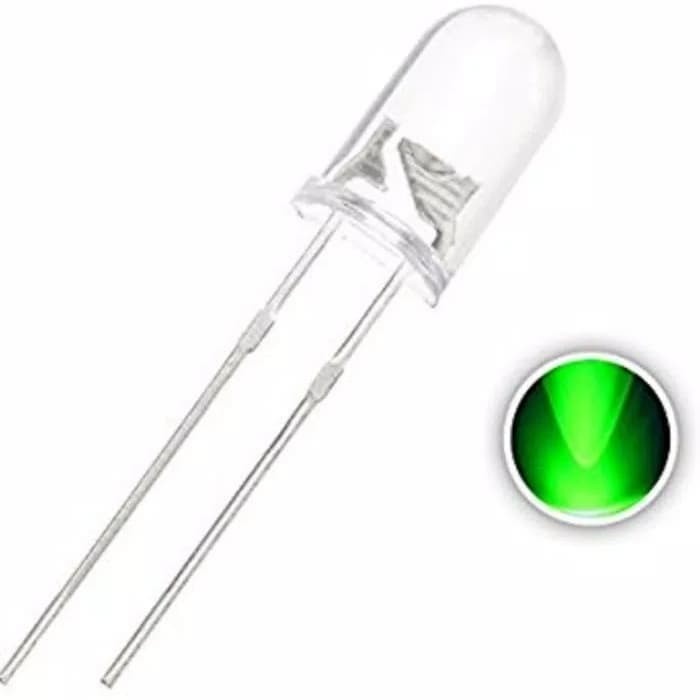 LED Hijau 5mm Led 5mm led warna Hijau - led 5 mm putih nyala Hijau