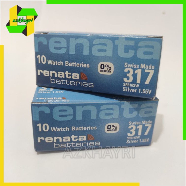 Renata 317 SR516SW SR 516 SW Swiss Batre Baterai Battery Jam Tangan original