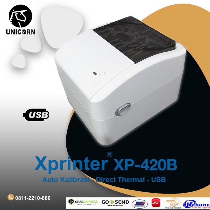 Barcode Printer Barcode Label Thermal Usb - Xprinter Xp420 / Xp-420B / Xp420B