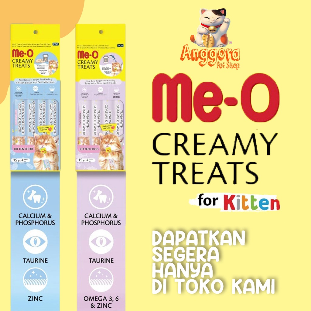 Makanan Snack Kucing MEO Creamy 60gr ALL VARIAN