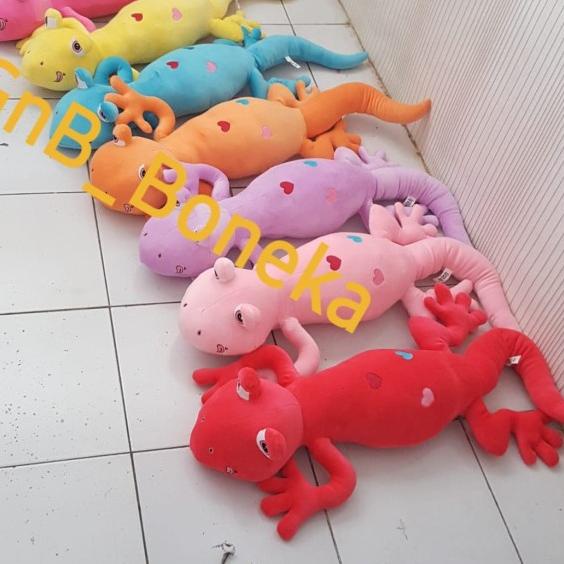 Boneka Cicak , Kadal Bahan Halus dan Lucu SEULGI - Kuning