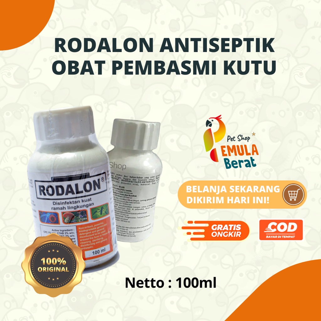 RODALON ANTISEPTIK OBAT PEMBERSIH KUTU NETTO 100ML RODALON