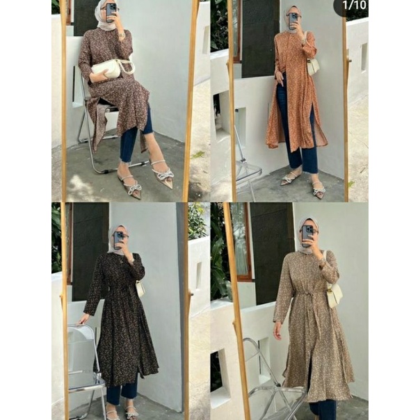 MIHO SLIT DRESS OUTFIX / Miho Slit Dress Black Outfix / Outfix Miho Slit Dress / Slit Dress outfix