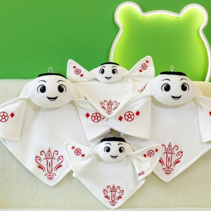 Mainan Boneka Stuffed Plush Maskot Piala Dunia FIFA Qatar 2022 Ukuran 23cm / 33cm / 43CM