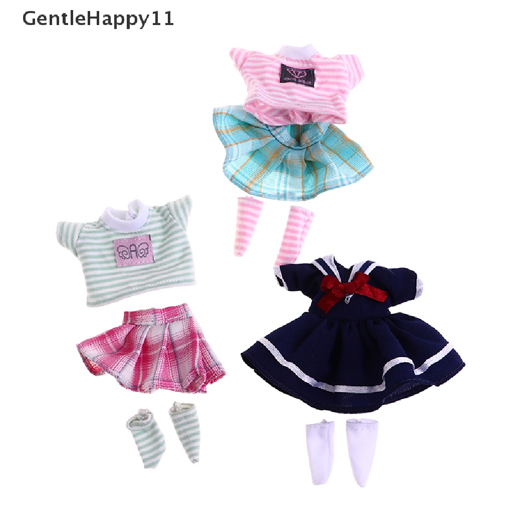 Gentlehappy OB11 Kaos T-shirt Lengan Pendek Ukuran 16-17cm Untuk Boneka 1 / 8