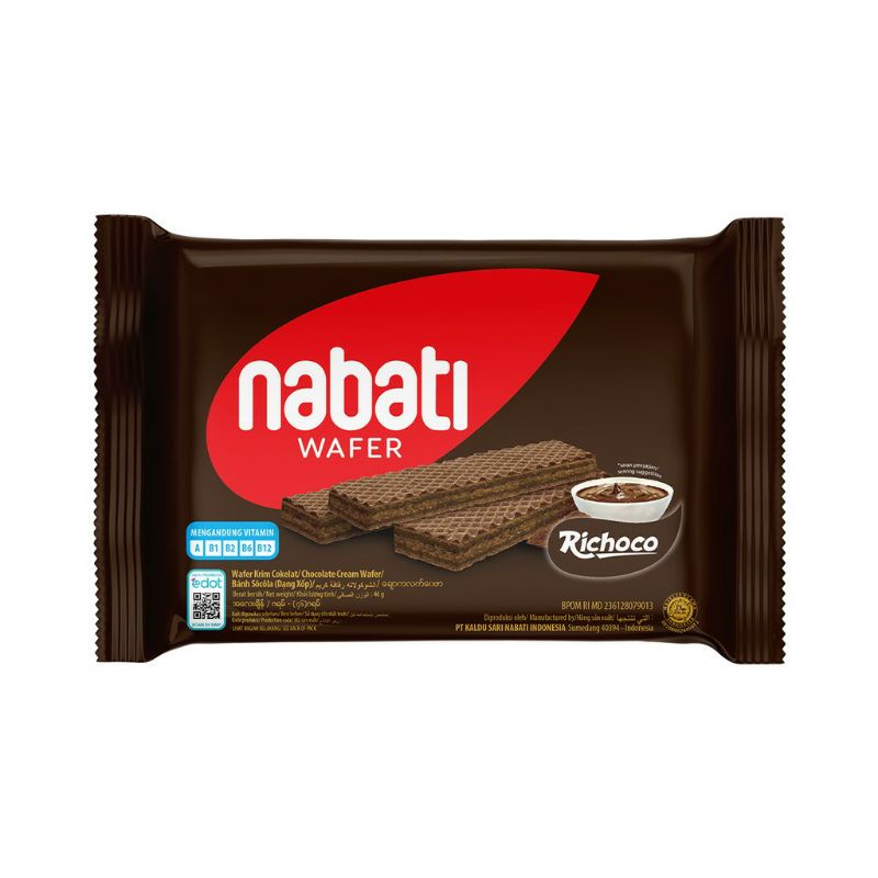 

Nabati wafer krim cokelat richoco 37g