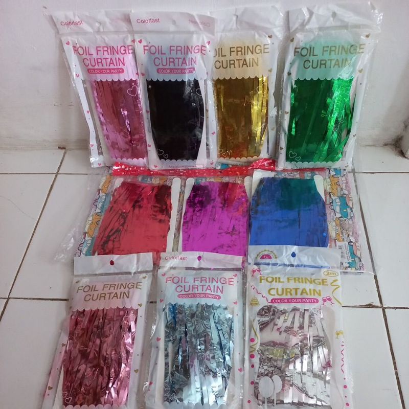 Tirai Foil/Foil Curtain ultah