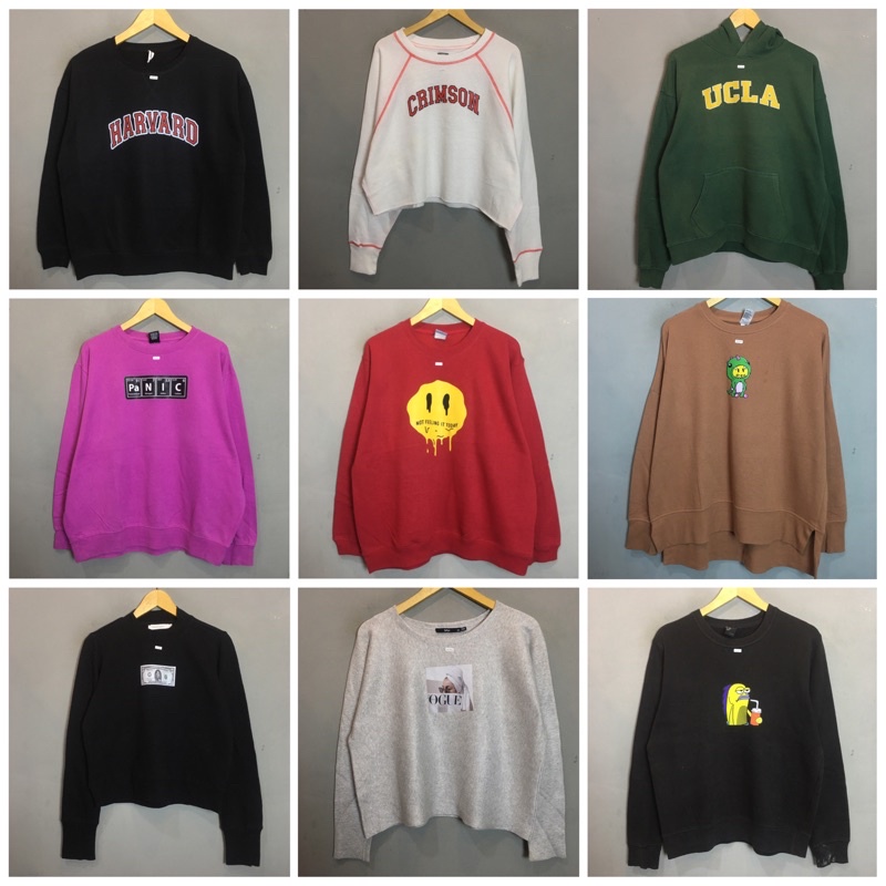 (9) hoodie crewneck sweater jaket