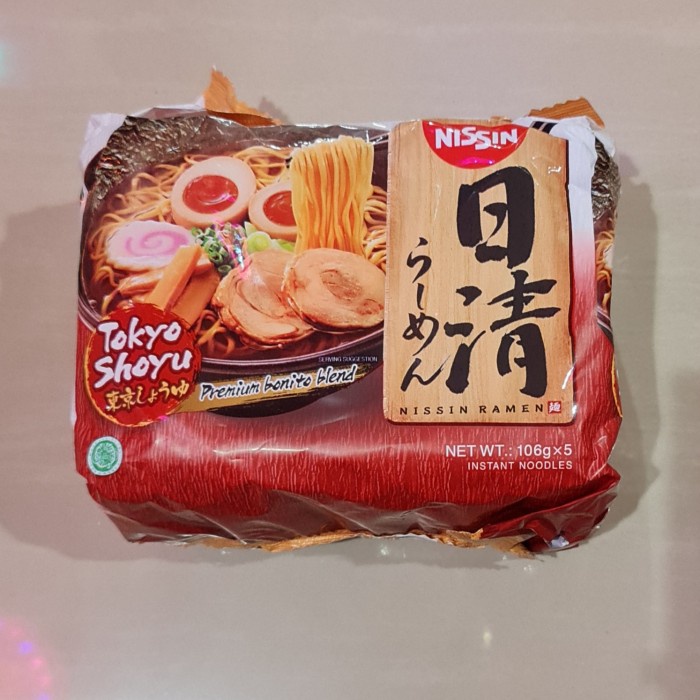 

NEW Mie Nissin Ramen Tokyo Shoyu Premium Bonite Blend 5 x 106 Gr