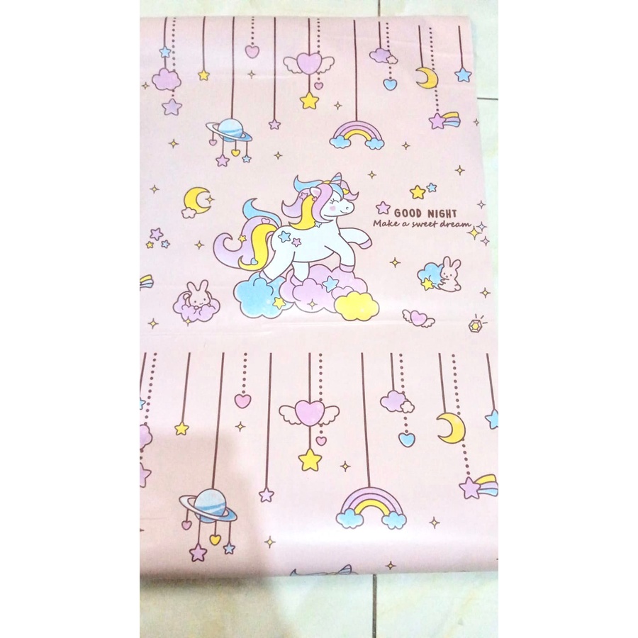 (PROMO) Gudang Wallpaper Dinding Motif Kuda Pony Bahan PVC Premium Anti Air dan Berkualitas (COD)
