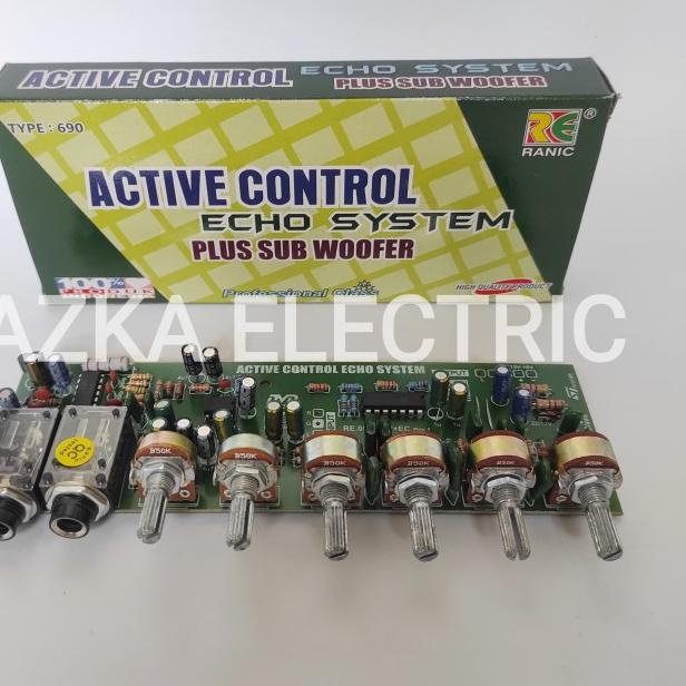 Kit Tone Control Stereo Mic Echo Subwoofer