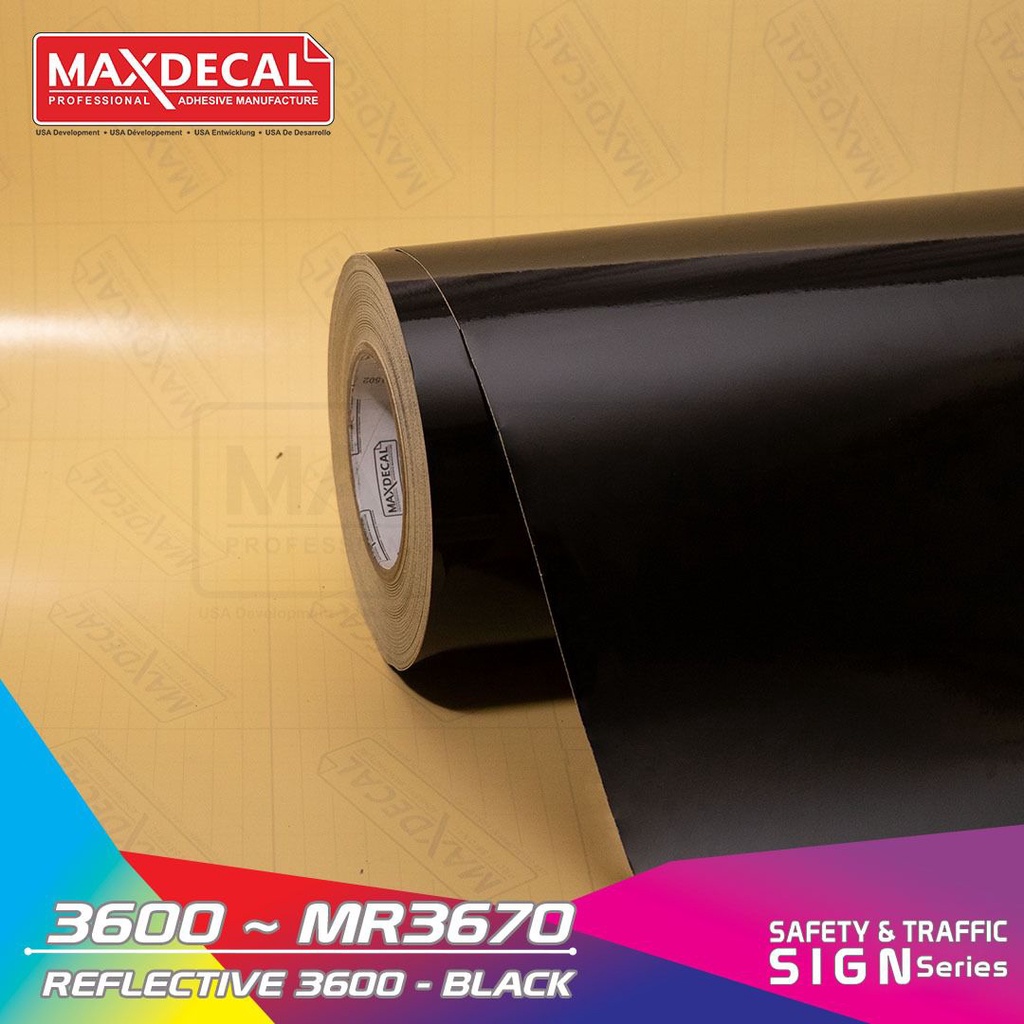 

[Meteran] Maxdecal Reflective Scotlite 3670 Black 60cm