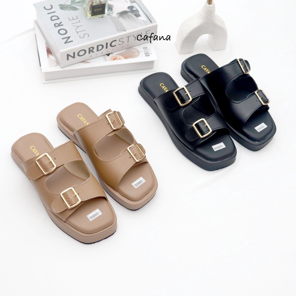 Sandal Wanita Slop Gesper Felisha SDL136