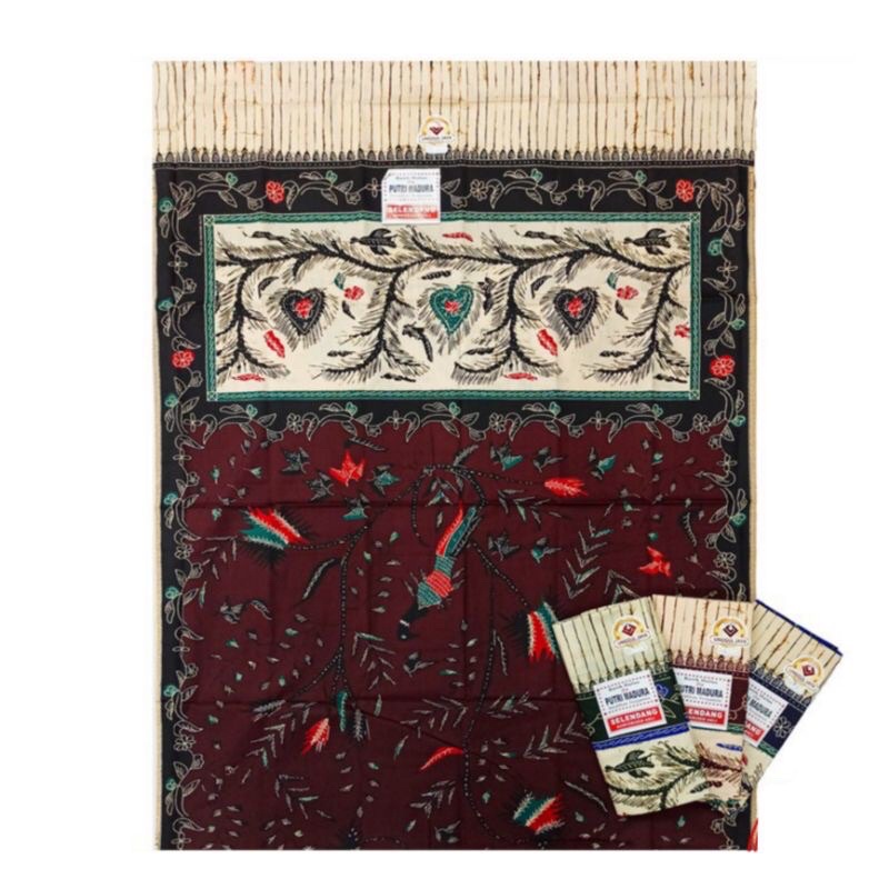 Selendang Batik Unggul Jaya Putri Madura 002 Selendang Gendong Bayi Selendang Cukin