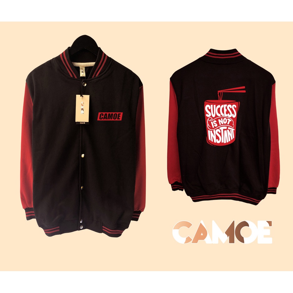 Jaket Varsity Premium CAMOE Cup Ramen Success is not instant
