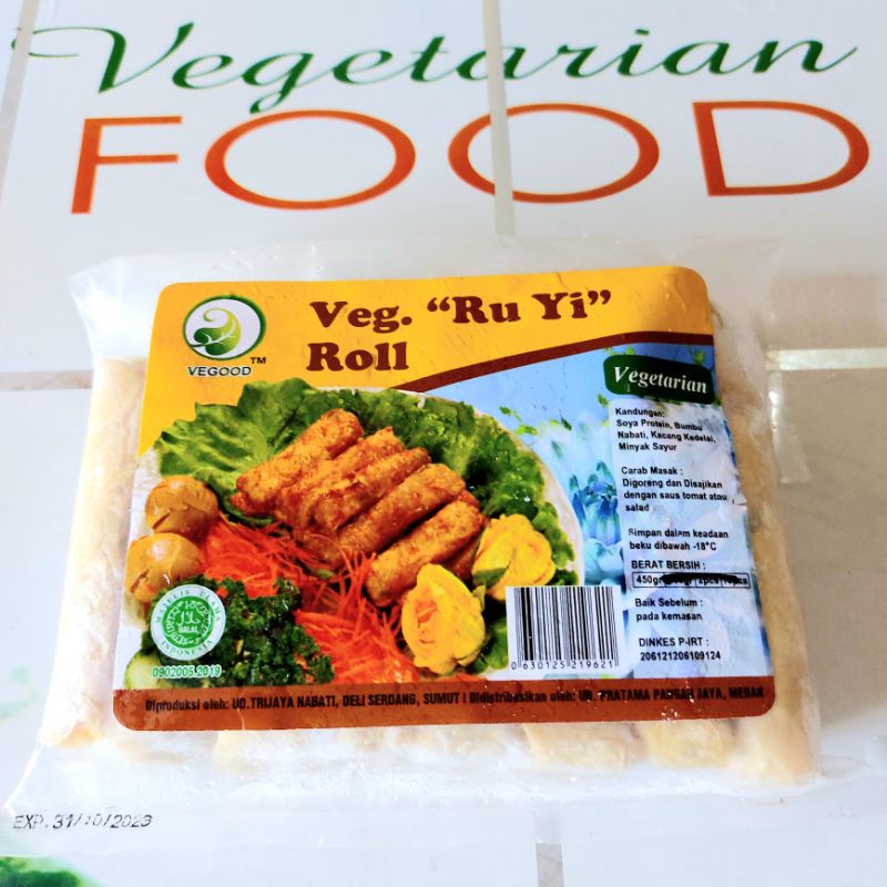 

VEG RU YI ROLL MINI, 450g, ( FROZEN FOOD), HALAL, VEGAN, VEGOOD
