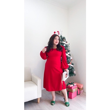 Emily Dress // Dress Lengan Panjang Dress Wanita Lengan Panjang Dress Hitam Bigsize Dress Petite Dress Kerja