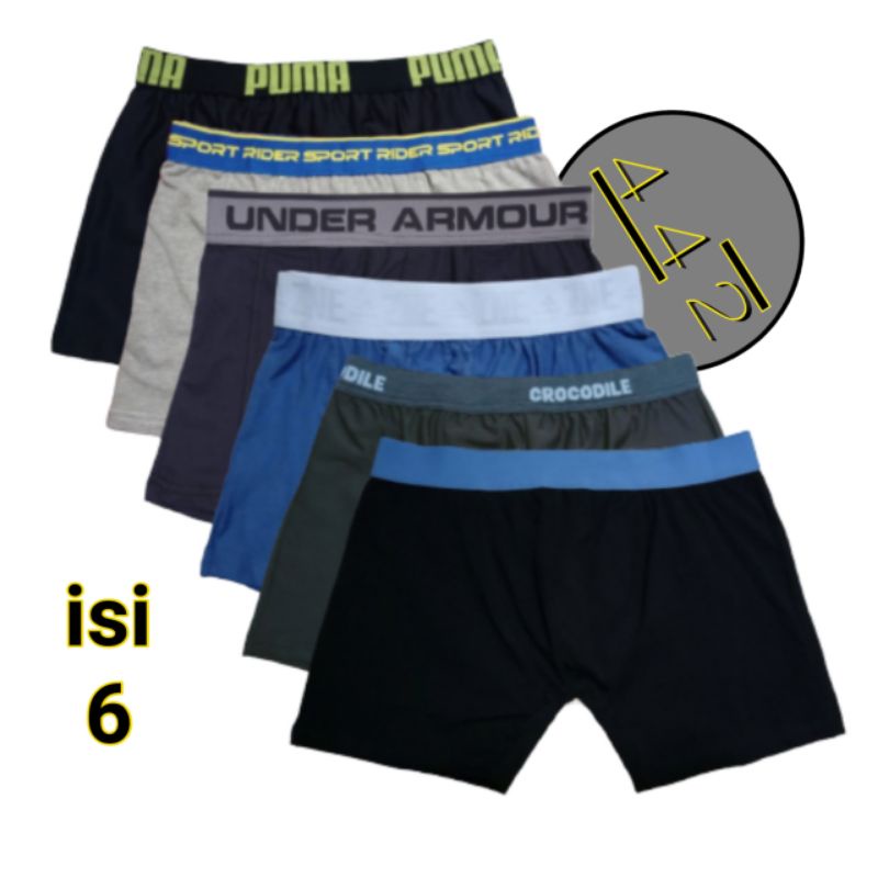 Celana dalam pria isi 6 pcs Boxer