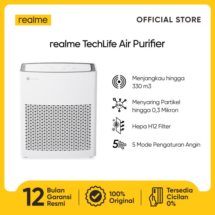 NEW realme Tech life Air Purifier - Putih