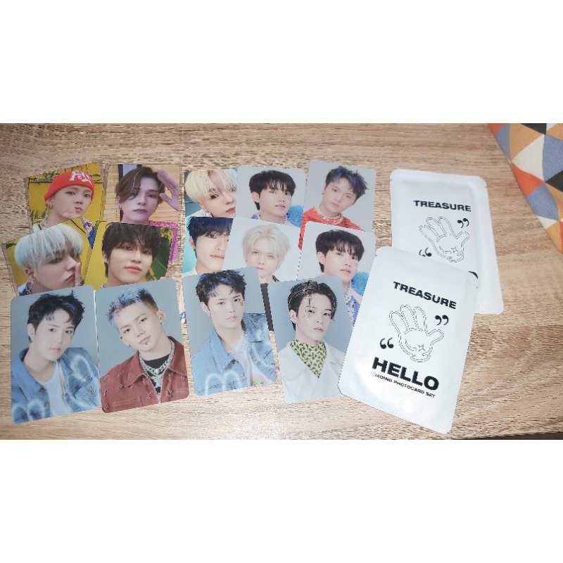 [READY STOCK] TREASURE HELLO TRADING CARD SET PC PHOTOCARD POB WEVERSE BENE JEONGWOO JAEHYUK HYUNSUK