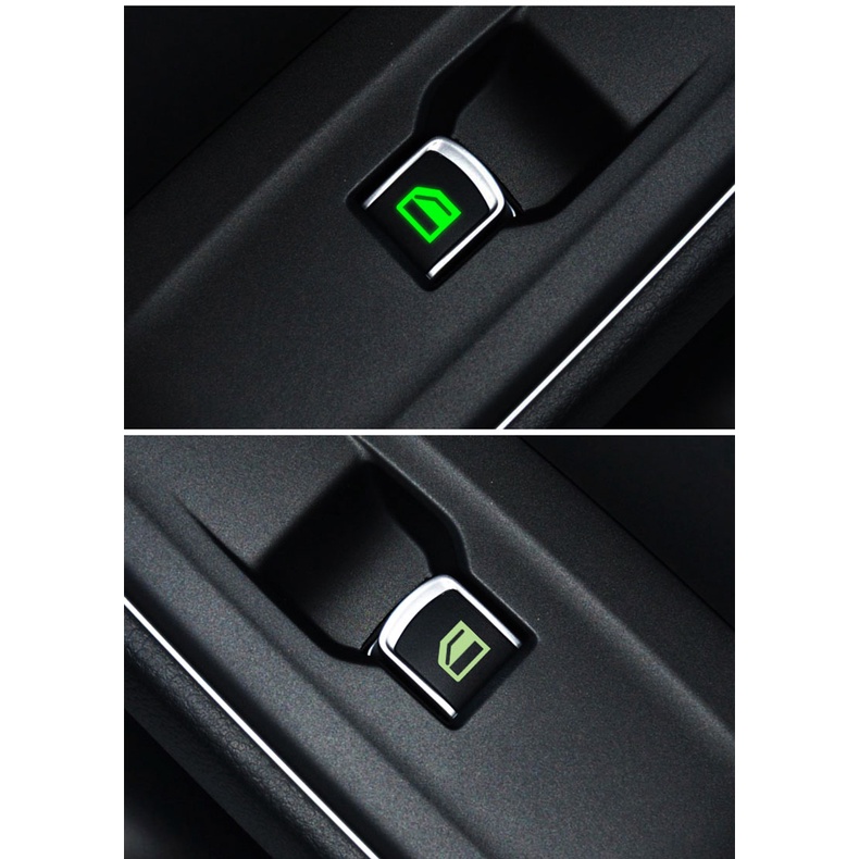 General Motors Control Switch Fluorescent Sticker Self-adhesive PET Car Door and Window Luminous Button Sticker Aksesori