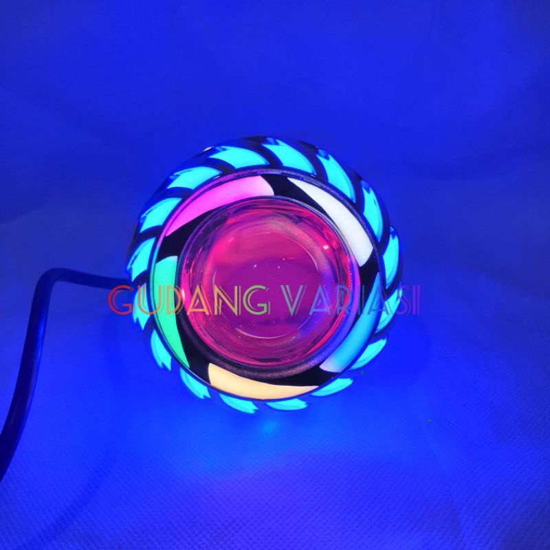 Lampu Led depan projie Rainbow / LAMPU depan Variasi projie 3.5 inch