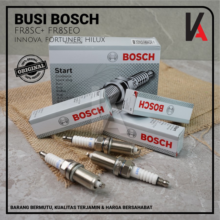 BUSI BOSCH MOBIL INNOVA FORTUNER HILUX FR8SC+ KH6RKC3 SPARK PLUG ORIGINAL