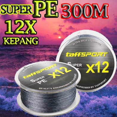 NEW SENAR PE X12 300 METER TALI PANCING PE BENANG PANCING SNAR PANCING SENAR PANCING LAUT KENUR PANC