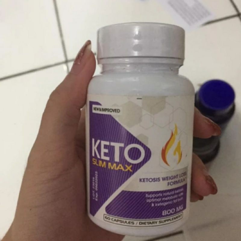 Cod New - Keto slim Max diet suplement asli obat pelangsing badan tokcer manjur | keto slimmax 60